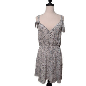 Sienna Sky Floral Dress Shoulder Tie Size Medium